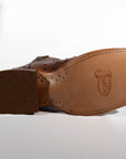 Rum Brown Quill Ostrich Justin boots