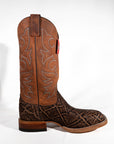 Dark brown elephant Justin boots