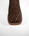 Dark brown elephant Justin boots