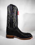 Justin Black Caiman Belly Boots