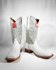 White Caiman Justin boots
