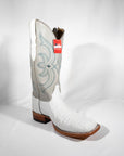 White Caiman Justin boots