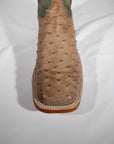 Justin coffee ostrich boots