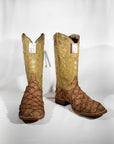 Justin coffee fish boots