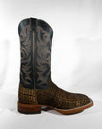 Saddle, Tan & Black elephant Justin boots 