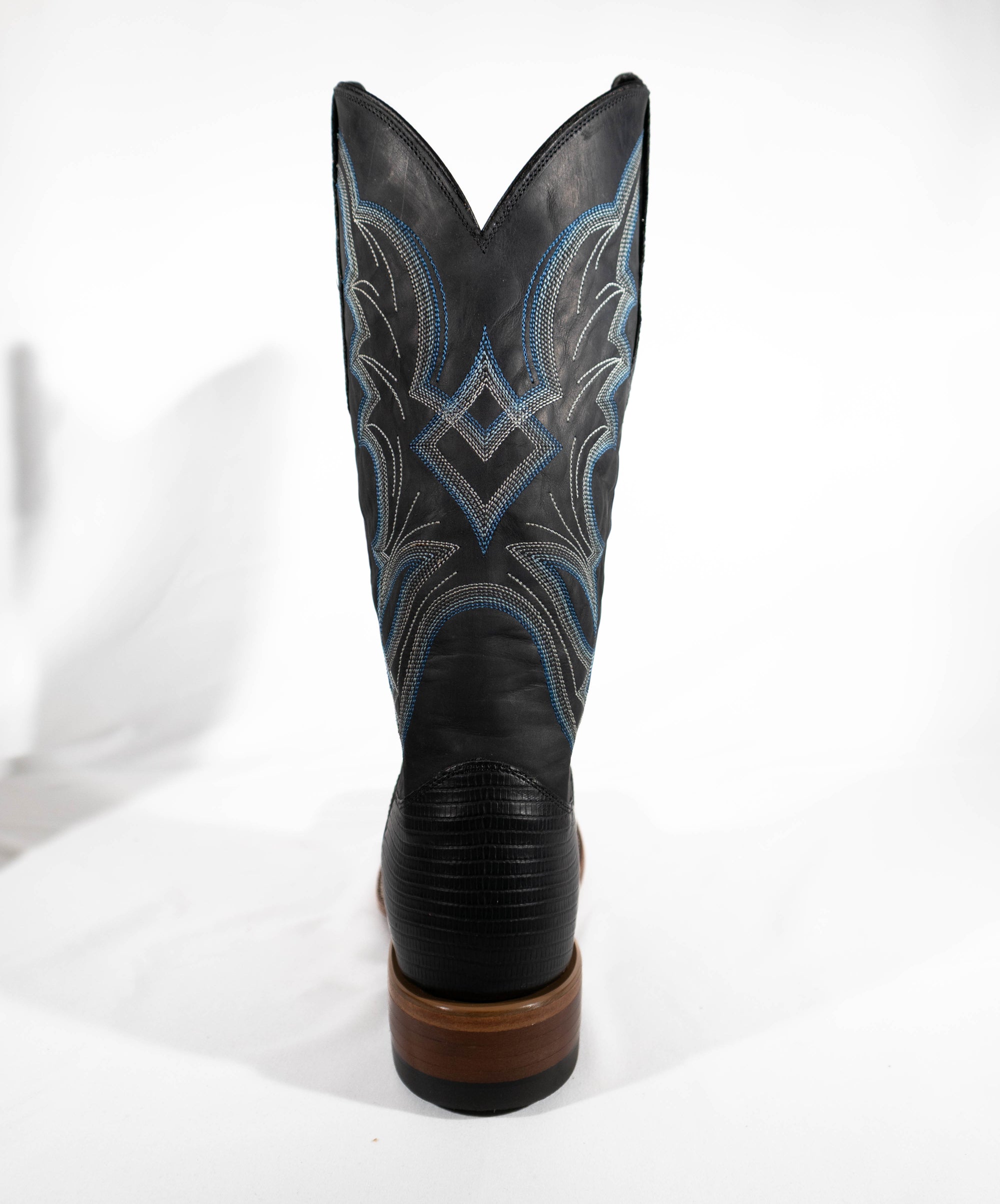 Black lizard Justin boots 