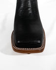 Black lizard Justin boots 