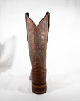 Rum Brown Quill Ostrich Justin boots 