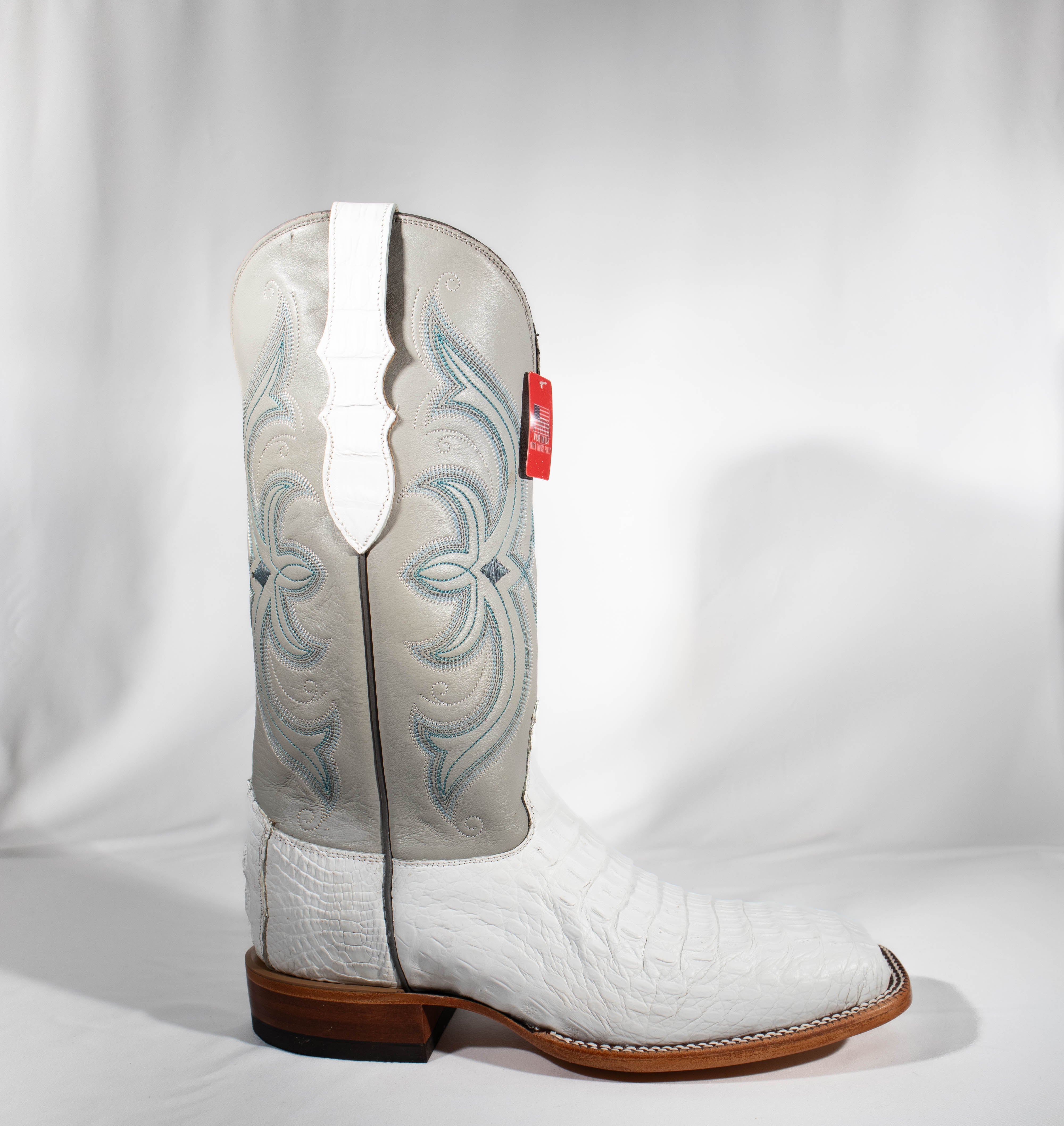 靴 PISTOLERO Westernboots caiman white y2k White Caiman Justin boots #P01946 – Jasmines Western Wear