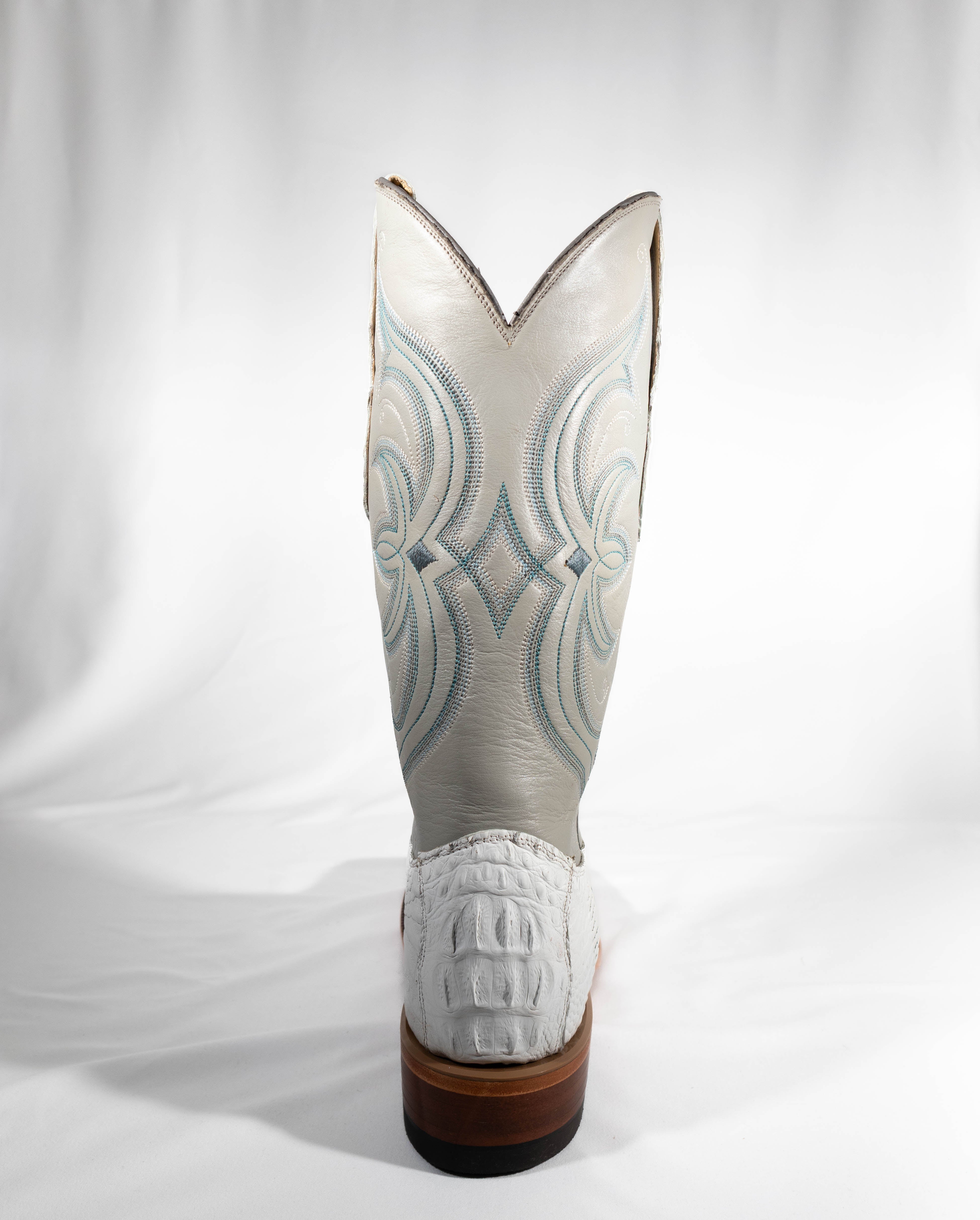 White Caiman Justin boots #P01946 – Jasmines Western Wear